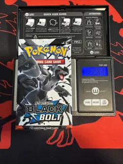 22.81g Heavy - Pokemon TCG S&V - Black Bolt Booster Pack! Semi GOD U - Image 1