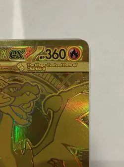 Mega Charizard X ex Gold 130/094 Pokemon Phantasmal Flames - Image 4