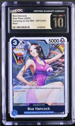 Boa Hancock Rare Carrying On His Will Foil OP13-051 CGC 10 Pristine - Image 1