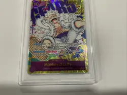 2023 One Piece Monkey.D.Luffy Alt Art OP05-119 Awakening of the New Era PSA 10 - Image 3