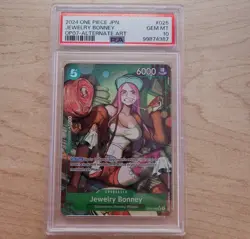 One Piece Jewelry Bonney OP07-026 Alt Art PSA 10 ENGLISH ERROR Label (READ DESC) - Image 1