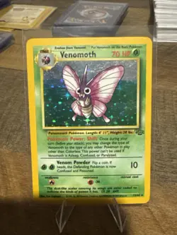 Venomoth Holo 13/64 Jungle Set Pokemon Card WOTC 1999 NM-/LP+ - Image 1
