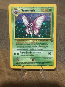 Venomoth Holo 13/64 Jungle Set Pokemon Card WOTC 1999 NM-/LP+ - Image 2