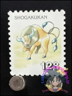 Tauros Pokemon Stamp Card Japanese Shogakukan Nintendo Game Anime TCG CA - Image 1