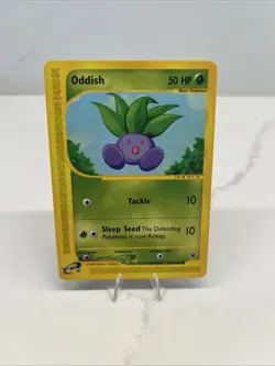 Oddish 122/165 - NON-HOLO - Expedition - eREADER - WOTC POKEMON CARD - NM - Image 1