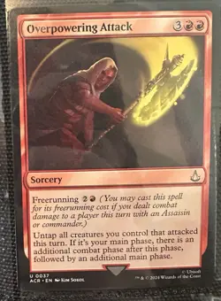 Overpowering Attack MTG Universes Beyond: Assassin's Creed Regular Card - Image 1