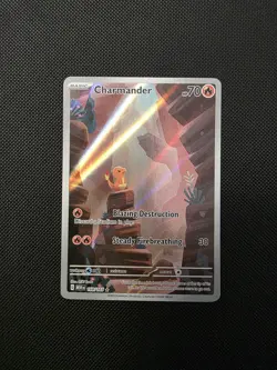 Pokemon TCG Scarlet & Violet Charmander Holo Card 168/165 NM/M Condition - Image 1