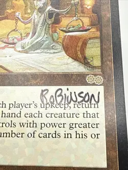 Noetic Scales Urza's Saga Magic The Gathering MTG Card - SIGNED - Robinson +++ - Image 3