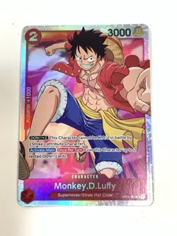 ONE PIECE Card Game Romance Dawn OP01-024 Monkey D Luffy Super Rare - Image 1