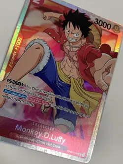 ONE PIECE Card Game Romance Dawn OP01-024 Monkey D Luffy Super Rare - Image 2