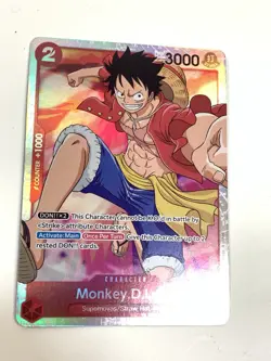 ONE PIECE Card Game Romance Dawn OP01-024 Monkey D Luffy Super Rare - Image 4