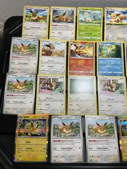 (30) EEVEE CARDS LOT VTG GLACEON LEAFEON ESPEON JOLTEON EVOLUTION Holo Korean - Image 2