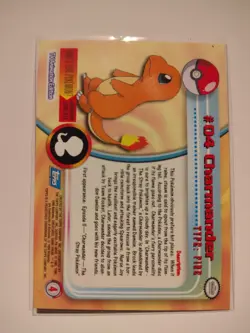Topps Pokemon Charmander #04 TV Animation Edition Non Foil Card - NM - Image 2