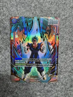Bandai Dragon Ball Super Card Game Vegito FB02-139 Battle Foil Card 30000 Power - Image 1