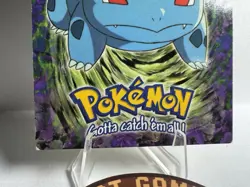 #01 BULBASAUR Stage 1 POKEMON E1 of 12 1999 Trading Card TOPPS Blue Logo - Image 2