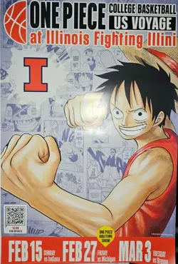 Two Monkey.D.Luffy One Piece US Voyage College Basketball Cards/Poster Sealed - Image 3