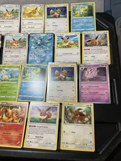 (30) EEVEE CARDS LOT VTG GLACEON LEAFEON ESPEON JOLTEON EVOLUTION Holo Swirls - Image 4