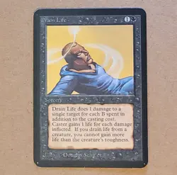 MTG - Magic the Gathering - Alpha Drain Life - LP - Image 1