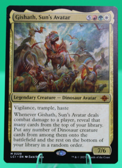 Mint/Near-Mint, English - 1 x MTG Gishath, Sun's Avatar - Foil The Lost Caverns - Image 1