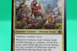 Mint/Near-Mint, English - 1 x MTG Gishath, Sun's Avatar - Foil The Lost Caverns - Image 3