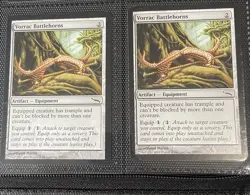 Vorrac Battlehorns Magic The Gathering Pair Of Two (2) LP Cond. Mtg - Image 1