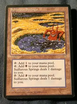 Sulfurous Springs X3 MtG Magic: Ice Age 1995 5th 7th - Image 2