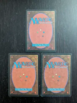 Mana Flare Set of 3 * REVISED * 2 NM + 1 LP * Magic the Gathering MtG - Image 2