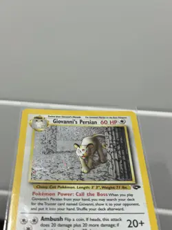 Pokemon TCG - Giovanni's Persian - Gym Challenge Holo Rare 08/132 (NM) - Image 3