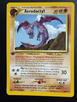 Aerodactyl 15/64 Rare - Neo Revelation - First Edition - Pokemon WOTC - Image 1