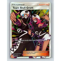Team Skull Grunt Full Art 149/149 Sun & Moon Base Set Holo Pokemon - Image 1