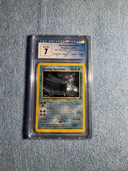 CGC 7 Graded Subgrades Pokemon Shining Gyarados 65/64 Neo Revelation Holo Rare - Image 3
