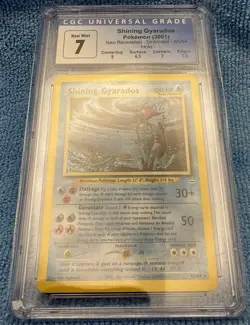 CGC 7 Graded Subgrades Pokemon Shining Gyarados 65/64 Neo Revelation Holo Rare - Image 4