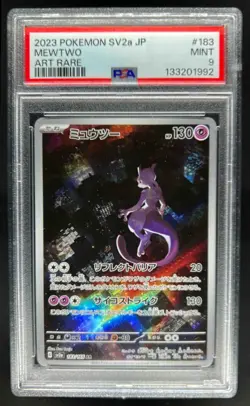 2023 Pokemon SV Pokemon 151 JP Mewtwo Art Rare #183/165 PSA 9 - Image 1
