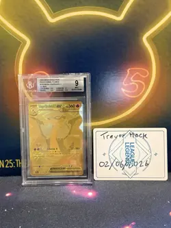 Pokemon Mega Charizard X EX MHR Holo 130/094 Phantasmal Flames Beckett 9 2025 - Image 1