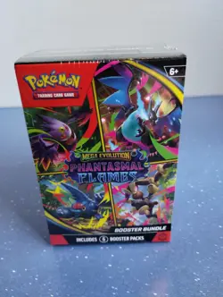Pokemon TCG Mega Evolution Phantasmal Flames Booster Bundle NEW Free Shipping - Image 1