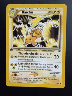Raichu 21/64 Rare - Neo Revelation - First Edition - Pokemon WOTC - Image 1