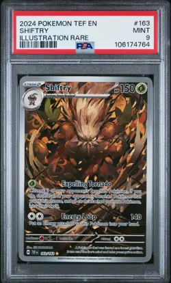 PSA 9 Shiftry Illustration Rare #163 2024 Pokemon Temporal Forces 106174764 - Image 1