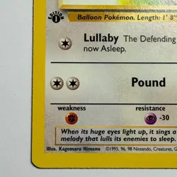 Pokemon TCG Jigglypuff Jungle 54/64 WOTC Vintage 1999 1st Edition - Image 5