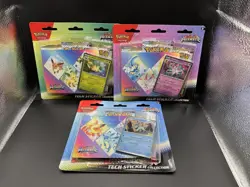 Pokemon Prismatic Evolutions Tech Sticker Collection Lot of 3 Different Blisters - Image 1