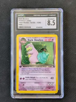 Dark Slowbro Holo 1st Edition 12/82 - Pokemon WOTC - Team Rocket - CGC 8.5 - Image 1