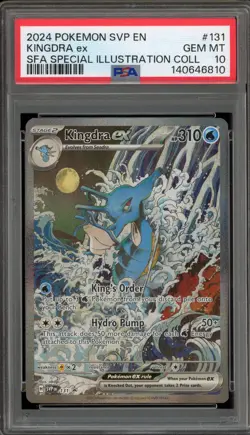 Pokemon Kingdra ex SFA Special Illustration Coll. Promo SVP EN 131 PSA 10 - Image 1