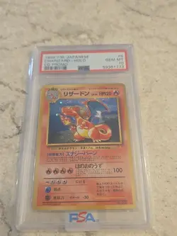 Charizard 006 Holo Pokemon CD Promo 1999 Vintage Japanese PSA 10 Gem Mint - Image 1