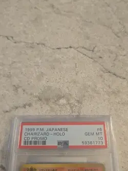 Charizard 006 Holo Pokemon CD Promo 1999 Vintage Japanese PSA 10 Gem Mint - Image 2