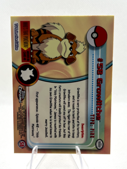 Growlithe #58 Pokemon Topps Chrome - Image 2
