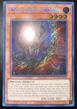 Yugioh - Primite Dragon Ether Beryl Secret Rare BLMM-EN130, Near Mint, 1st Ed - Image 2