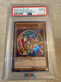 Yu-Gi-Oh Speed Duel Dark Magician Girl STP1-EN002 Super Rare - PSA 10 Gem Mint! - Image 1