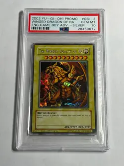 PSA 10 The Winged Dragon of Ra GBI-003 Secret Rare Promo *0672 Yugioh - Image 1