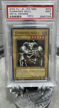 2002 YU-GI-OH! MRD-METAL RAIDERS #003 SUMMONED SKULL PSA 9 - Image 1