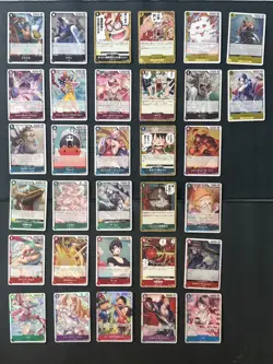 One Piece TCG English 32 R and SR card lot - Image 1