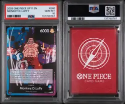 2025 ONE PIECE OP11-A FIST OF DIVINE SPEED #040 MONKEY D. LUFFY PSA GEM MINT 10 - Image 3